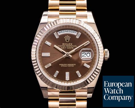 rolex day date everose gold